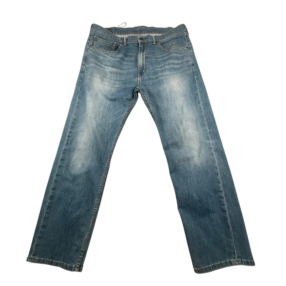 Levi's 505 Jeans Mens 36x30 Blue Medium Wash Straight Leg Denim Pants W36 L30